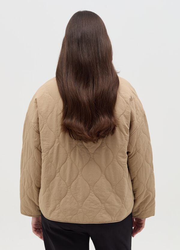 Ovs Giacca Corta Trapuntata Con Colletto Curvy