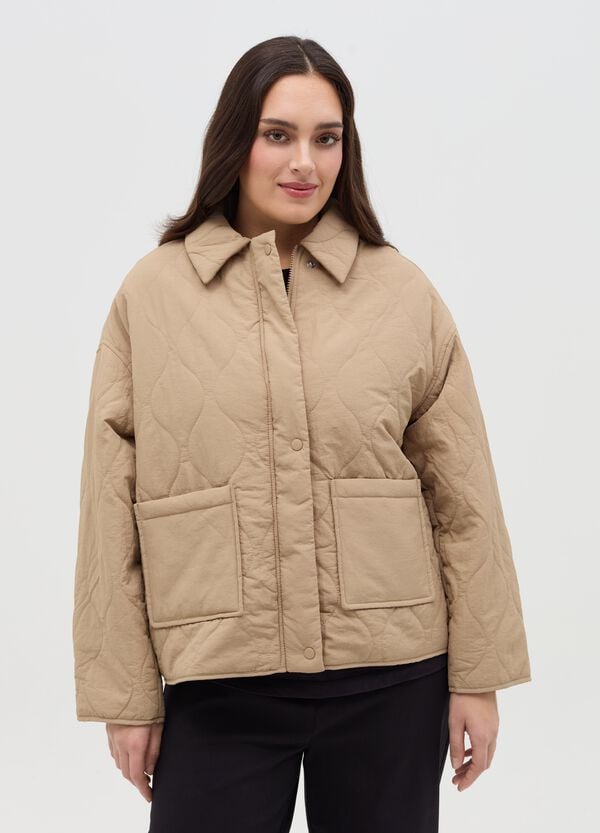 Ovs Giacca corta trapuntata con colletto Curvy