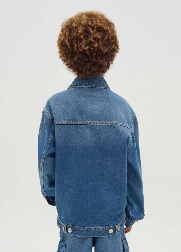 Ovs Giacca Full-zip In Denim