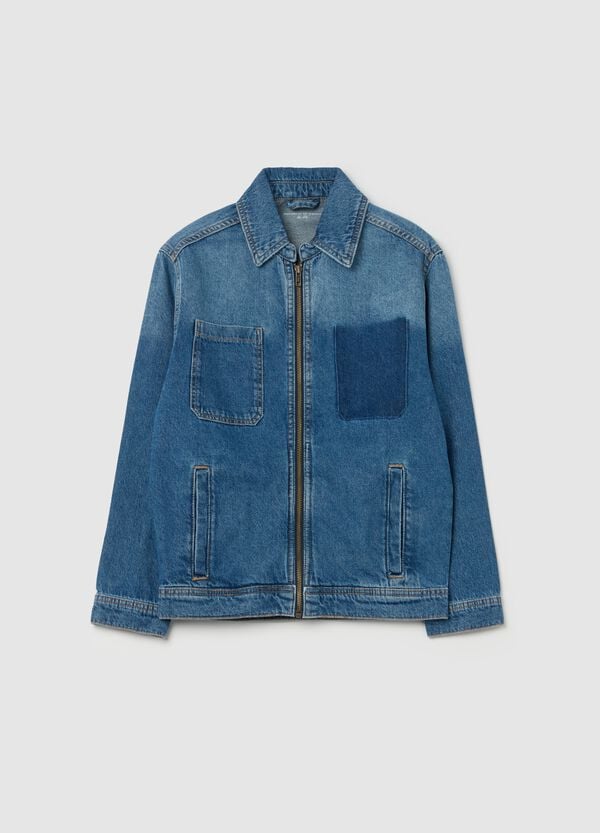 Ovs Giacca Full-zip In Denim