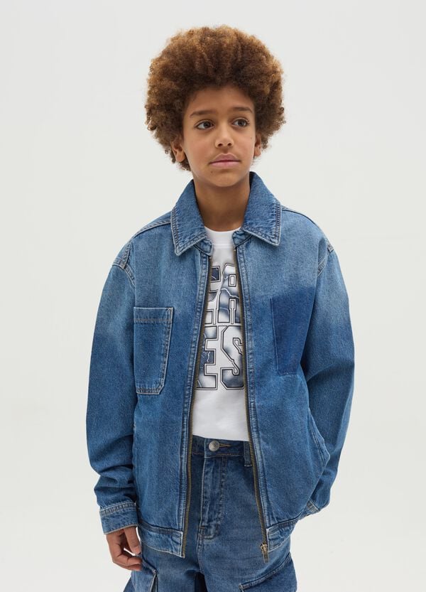 Ovs Giacca full-zip in denim