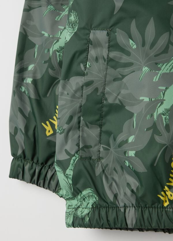 Ovs Giacca Impermeabile Con Cappuccio E Stampa