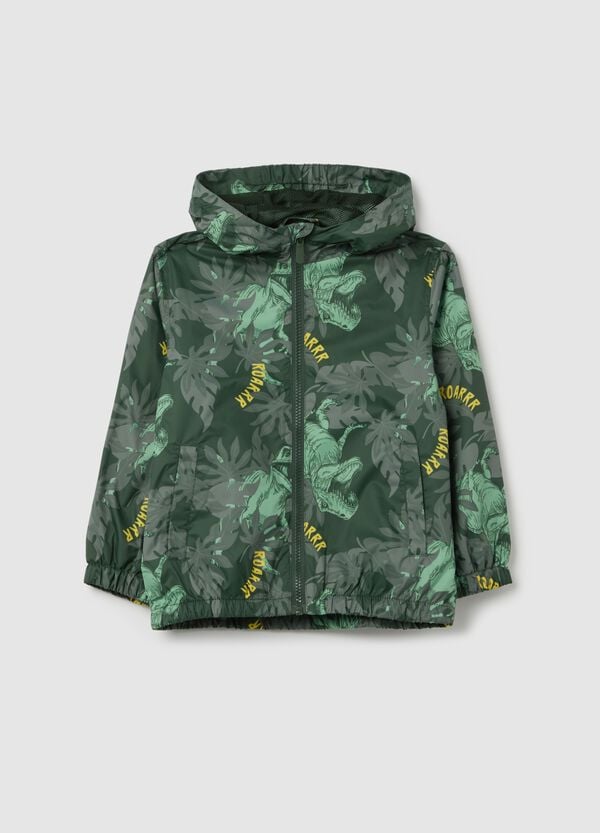 Ovs Giacca impermeabile con cappuccio e stampa