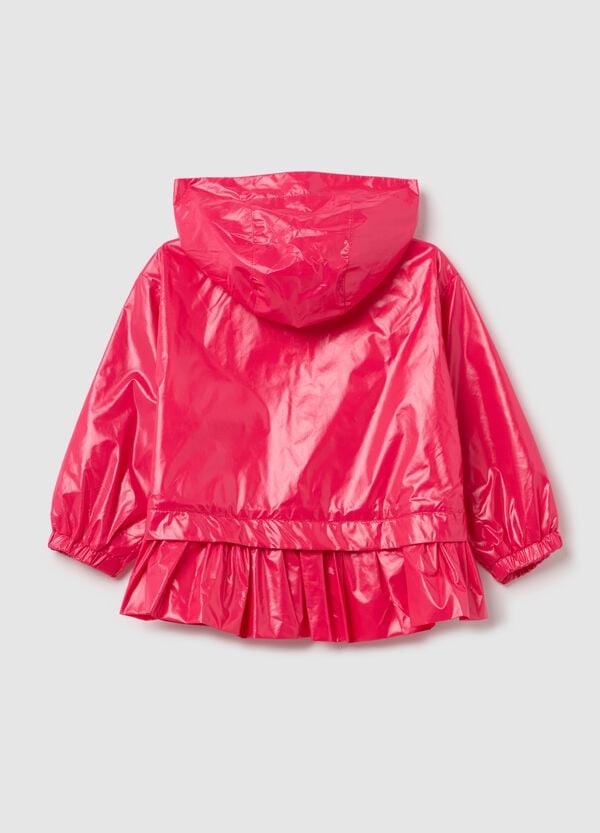 Ovs Giacca Impermeabile Con Cappuccio E Volant