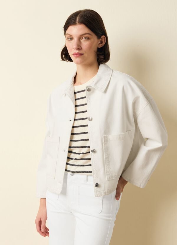 Ovs Giacca In Denim Con Dettagli Ricamati