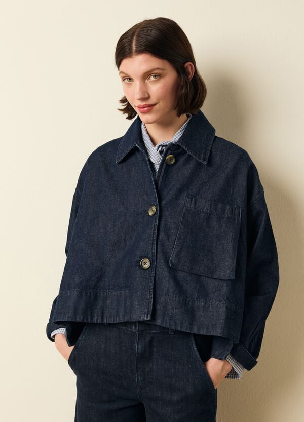 Ovs Giacca In Denim Con Tasca