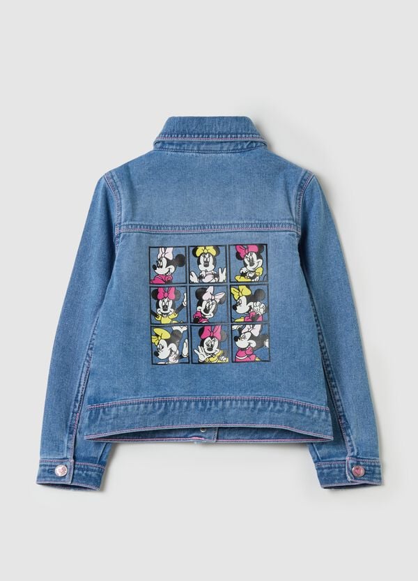 Ovs Giacca In Denim Con Volant E Ricamo Minnie