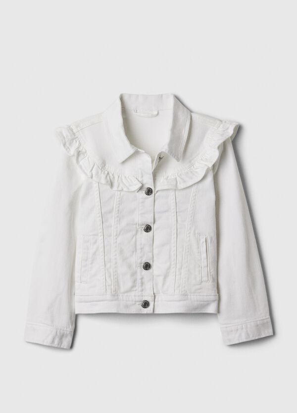 Ovs Giacca in denim con volant