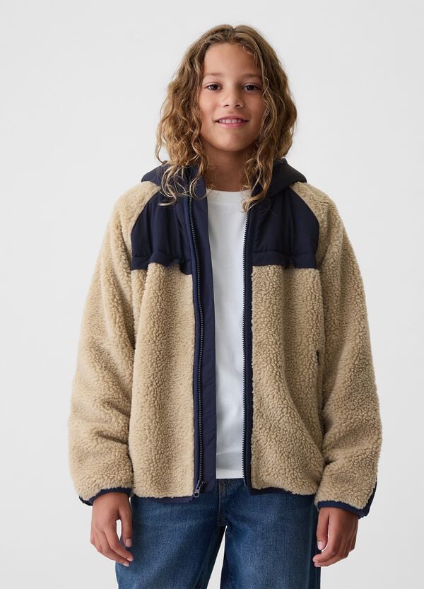 Ovs Giacca In Sherpa Con Cappuccio