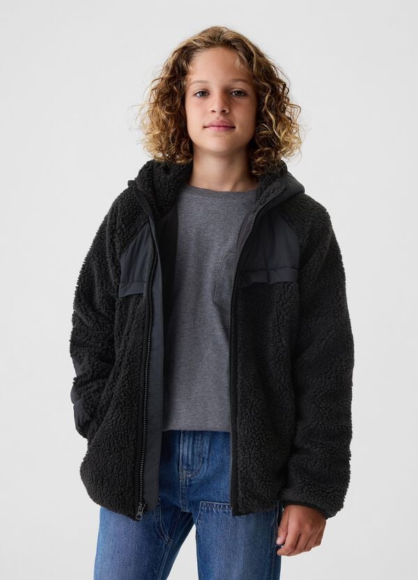 Ovs Giacca In Sherpa Con Cappuccio