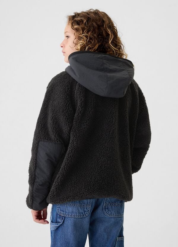Ovs Giacca In Sherpa Con Cappuccio