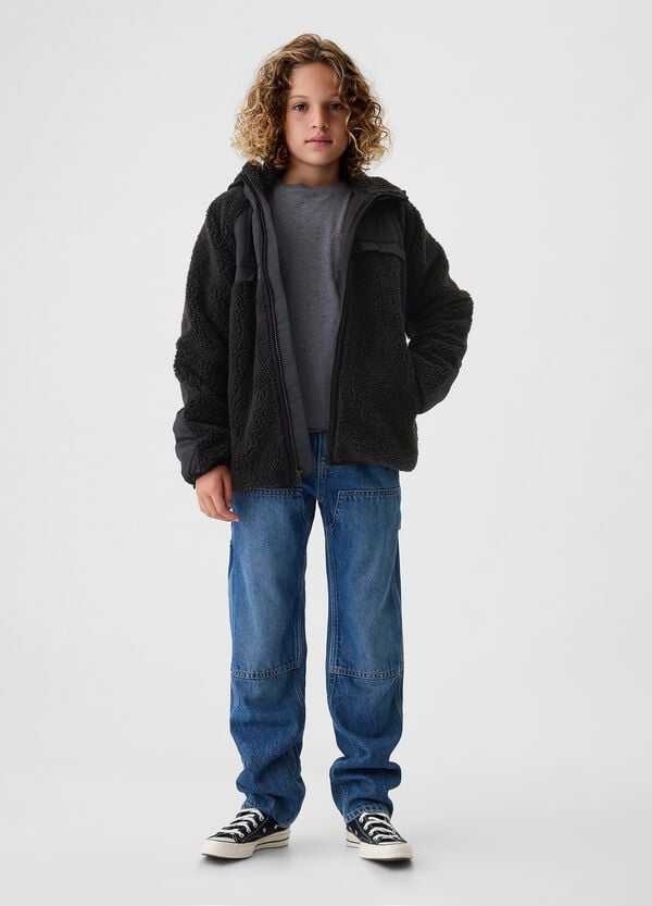 Ovs Giacca in sherpa con cappuccio