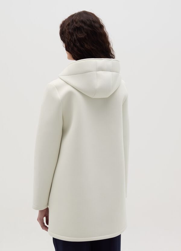 Ovs Giacca Lunga Con Cappuccio E Bottoni