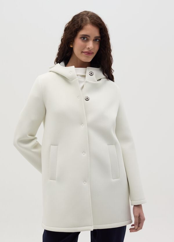 Ovs Giacca lunga con cappuccio e bottoni