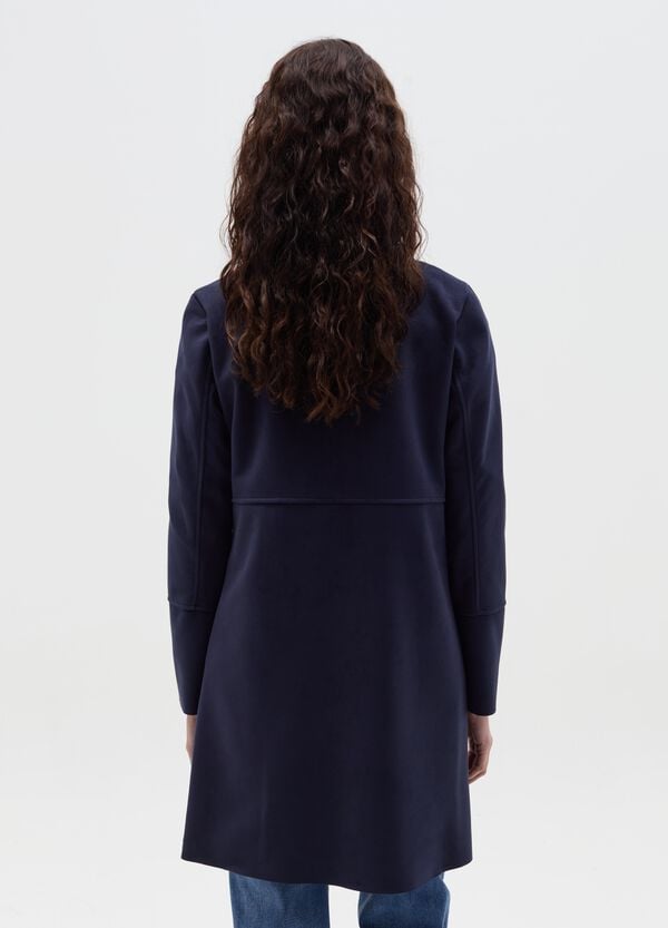 Ovs Giacca Lunga Scamosciata Con Bottoni