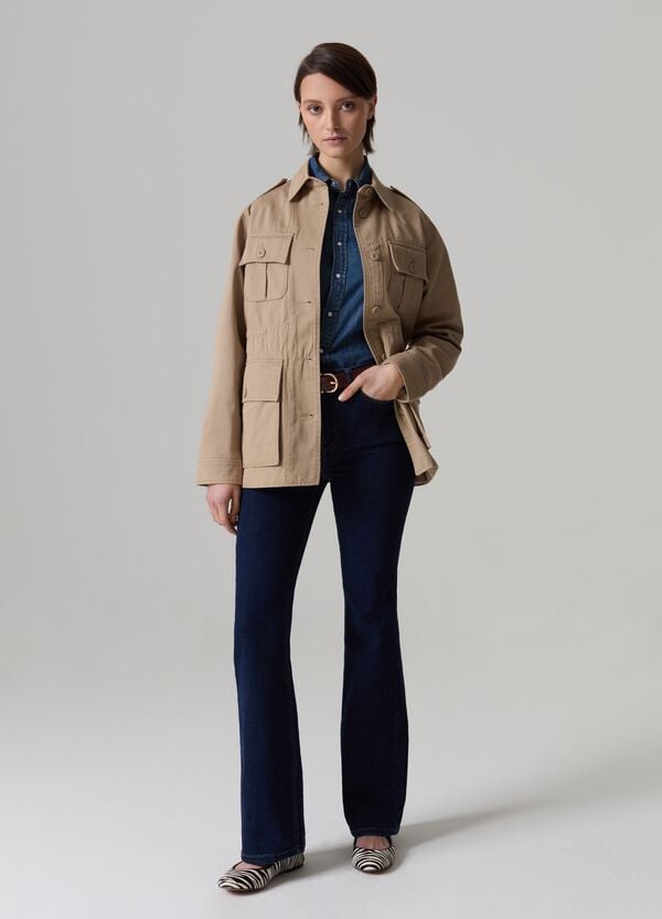 Ovs Giacca sahariana con bottoni e cintura