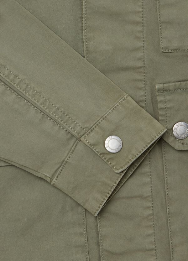 Ovs Giacca Sahariana In Cotone Con Patch