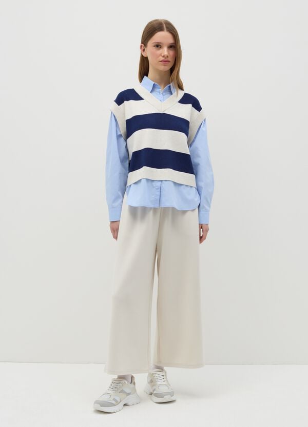 Ovs Gilet Chiuso A Righe