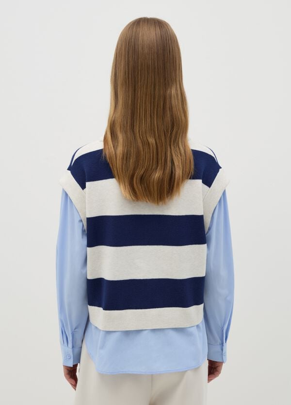 Ovs Gilet Chiuso A Righe