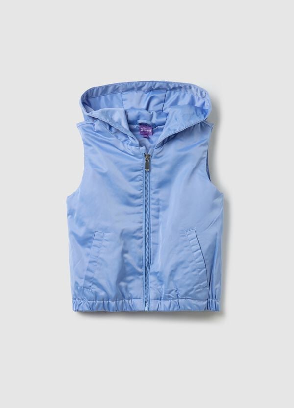 Ovs Gilet con cappuccio e patch Stitch
