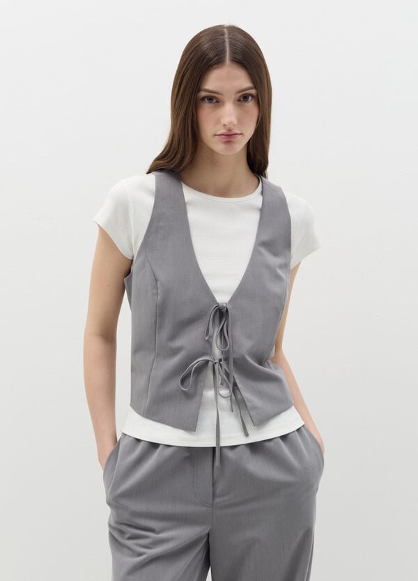 Ovs Gilet con laccetti