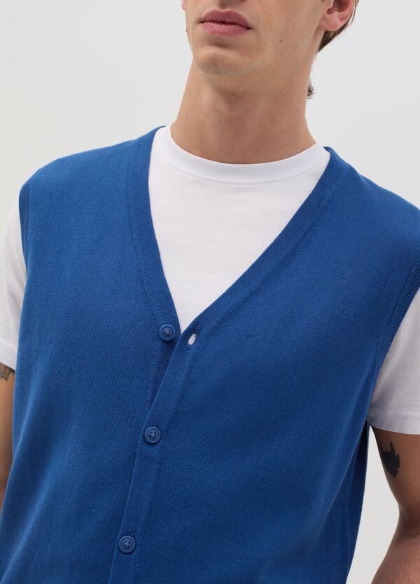 Ovs Gilet Con Scollo A V E Bottoni