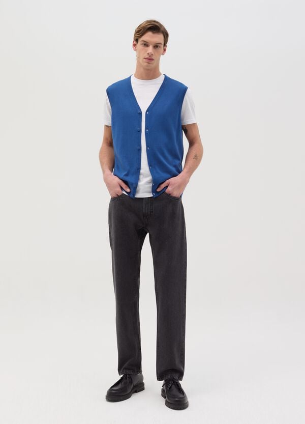 Ovs Gilet con scollo a V e bottoni