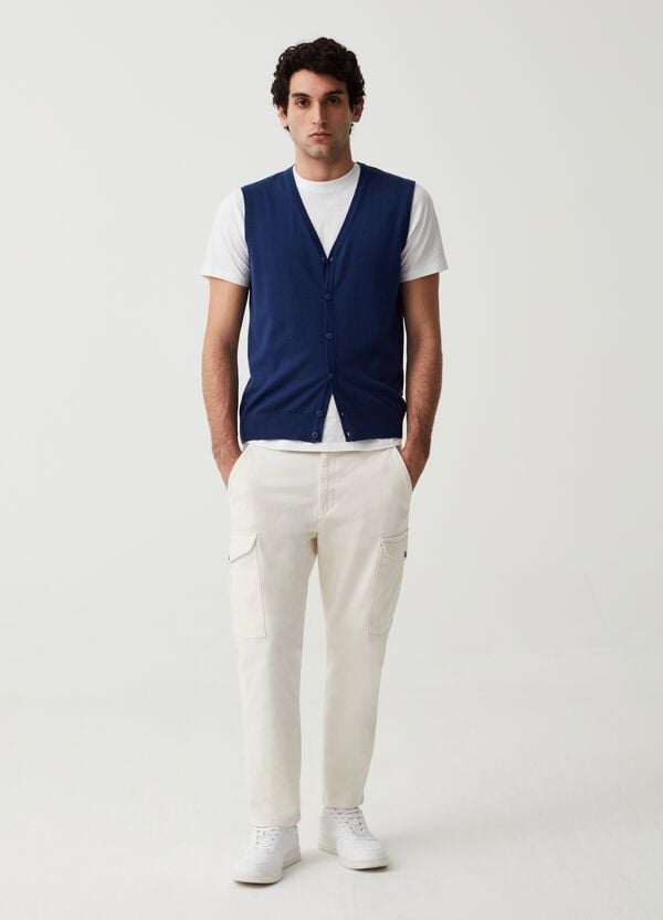 Ovs Gilet con scollo a V e bottoni