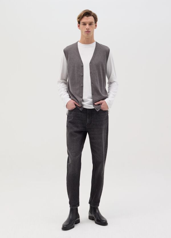 Ovs Gilet con scollo a V e bottoni