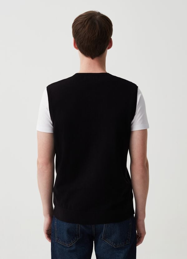 Ovs Gilet Con Scollo A V E Bottoni