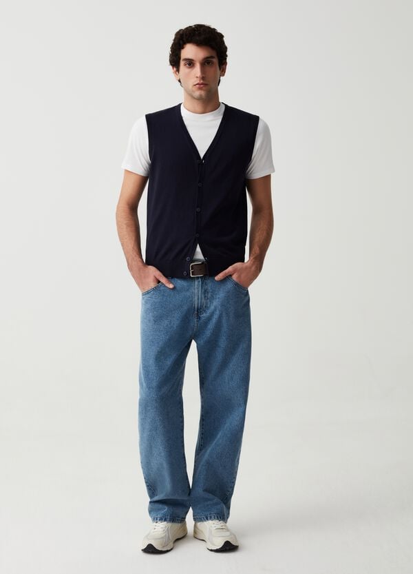 Ovs Gilet con scollo a V e bottoni