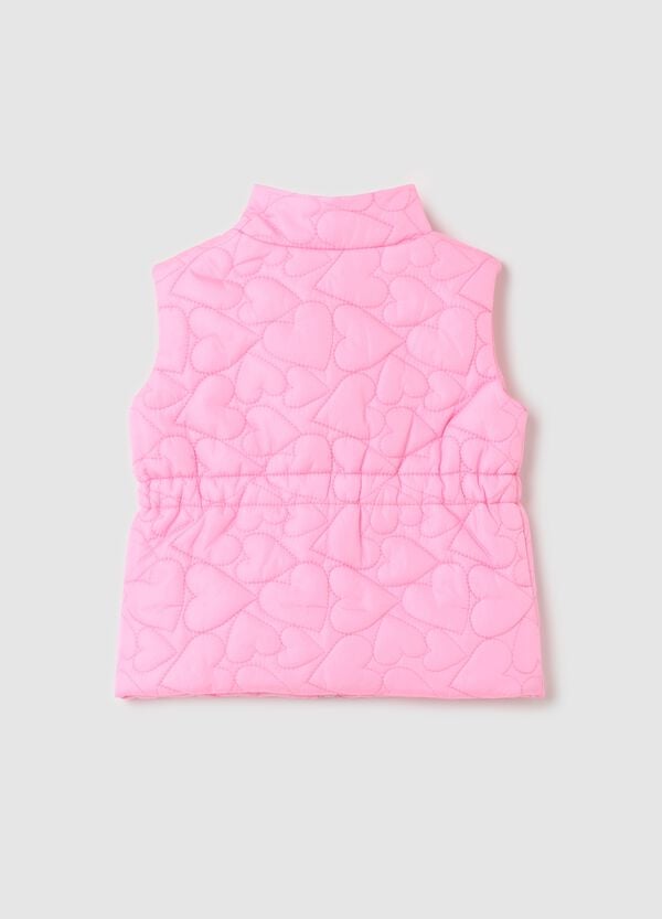 Ovs Gilet Full-zip Con Trapuntatura A Cuori
