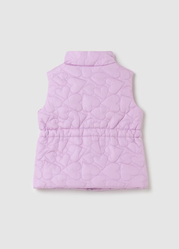 Ovs Gilet Full-zip Con Trapuntatura A Cuori