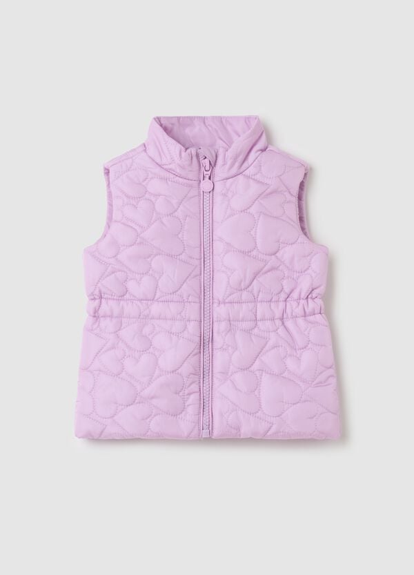 Ovs Gilet full-zip con trapuntatura a cuori