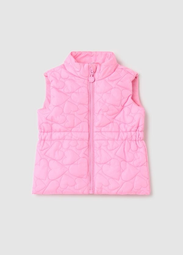 Ovs Gilet full-zip con trapuntatura a cuori