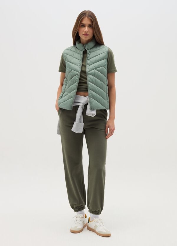 Ovs Gilet Full-zip Ultralight A Collo Alto