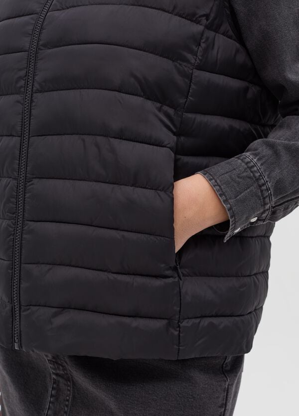 Ovs Gilet Full-zip Ultralight A Collo Alto Curvy