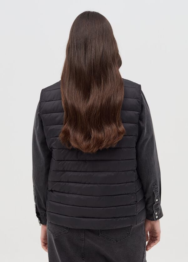 Ovs Gilet Full-zip Ultralight A Collo Alto Curvy