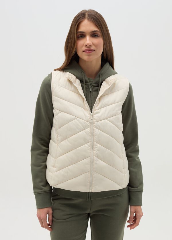 Ovs Gilet Full-zip Ultralight A Collo Alto