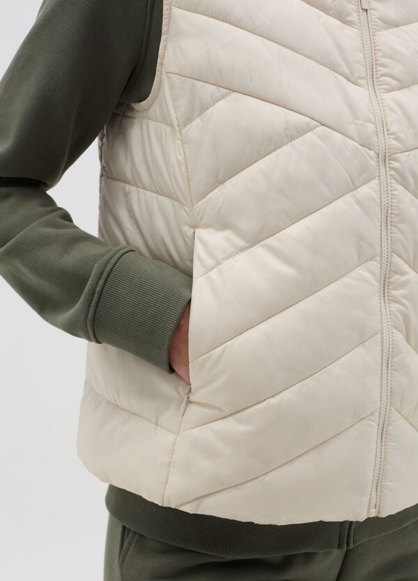 Ovs Gilet Full-zip Ultralight A Collo Alto