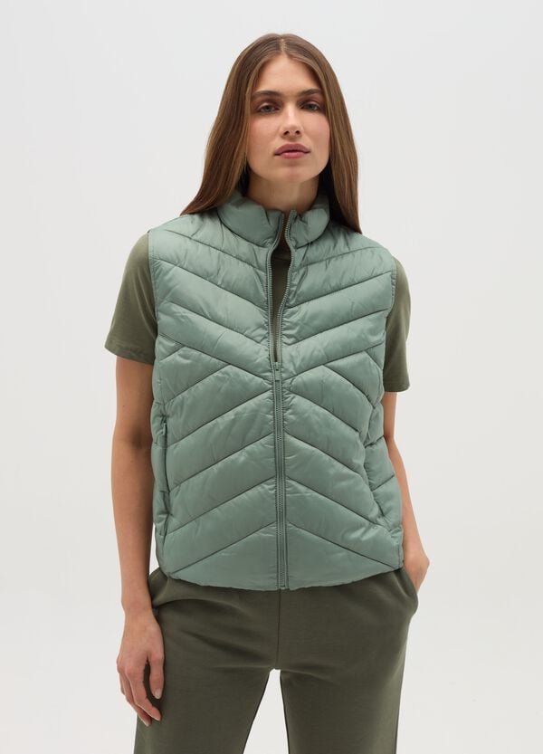 Ovs Gilet full-zip ultralight a collo alto