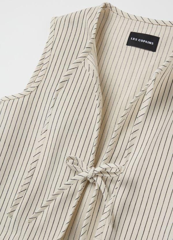 Ovs Gilet Gessato In Denim