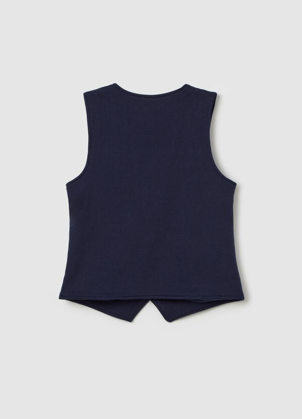 Ovs Gilet In French Terry Con Scollo A V