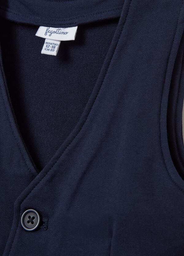 Ovs Gilet In French Terry Con Scollo A V