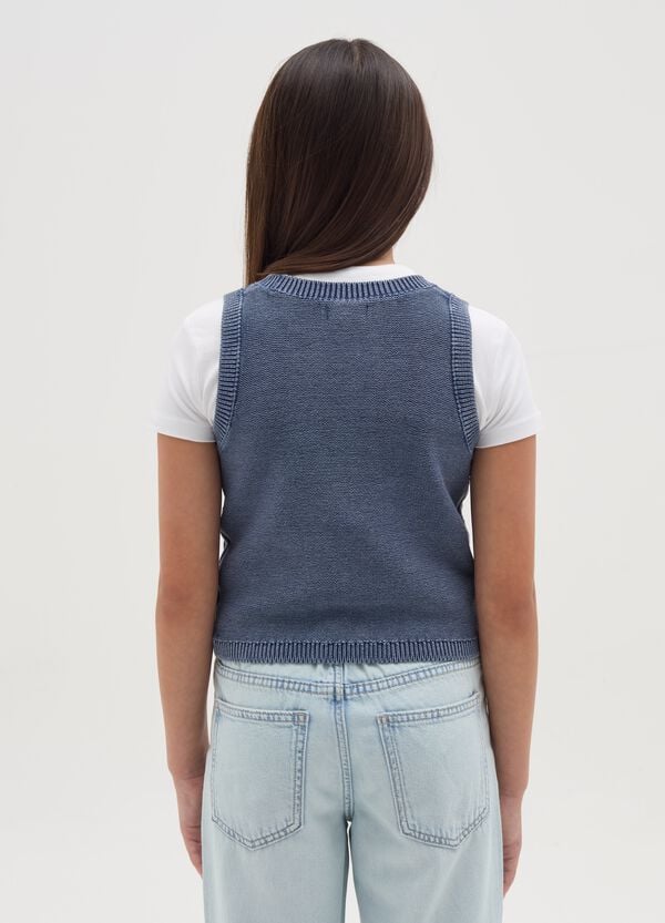 Ovs Gilet In Maglia Con Lavorazione A Trecce