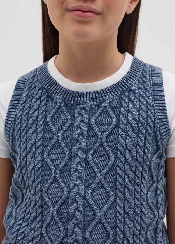 Ovs Gilet In Maglia Con Lavorazione A Trecce
