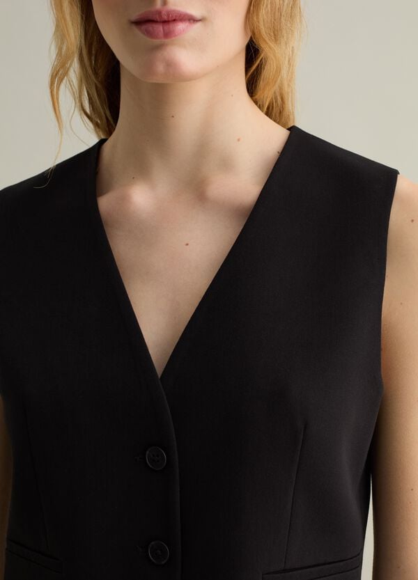 Ovs Gilet Tinta Unita Con Bottoni