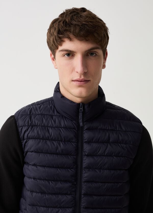 Ovs Gilet Trapuntato Ultralight A Collo Alto