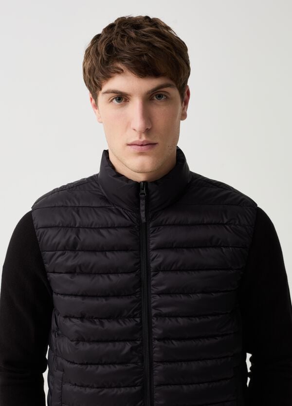 Ovs Gilet Trapuntato Ultralight A Collo Alto