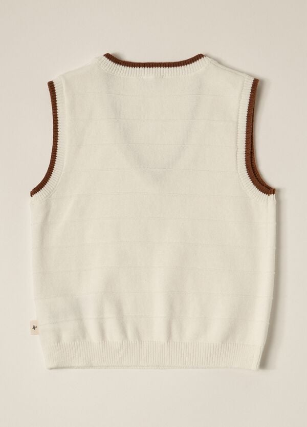 Ovs Gilet Tricot In Puro Cotone IANA Neonato